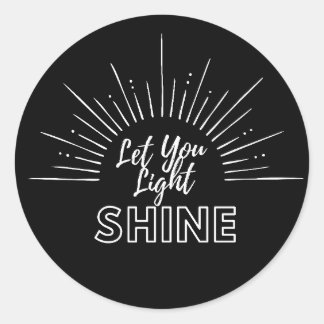 Lass Deine Lichtschneesichel Runder Aufkleber