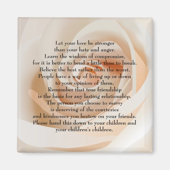 Lass deine Liebe stärker Magnet (Vorne)