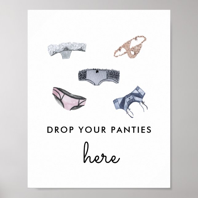 Lass deine Pants fallen | Lingerie Showroom Panty  Poster (Vorne)
