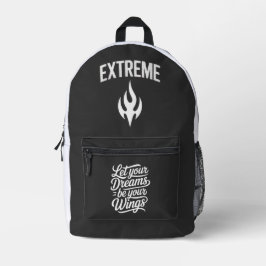 Lass deine Träume deine Flügel sein Bedruckter Rucksack