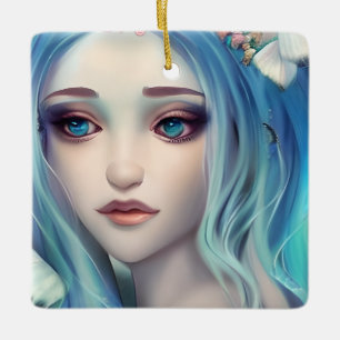 Lass deine Träume deine Flügel sein Zitat Keramikornament