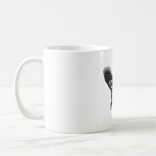 Lass deine Träume Flight Eagle Black Kaffeetasse