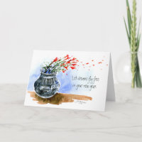 Lass deine Träume FLITTERKARTE