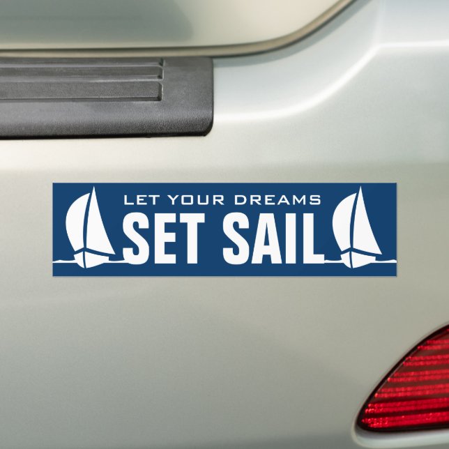 Lass deine Träume Set segeln nautischen Autoaufkle Autoaufkleber (Auf Auto)