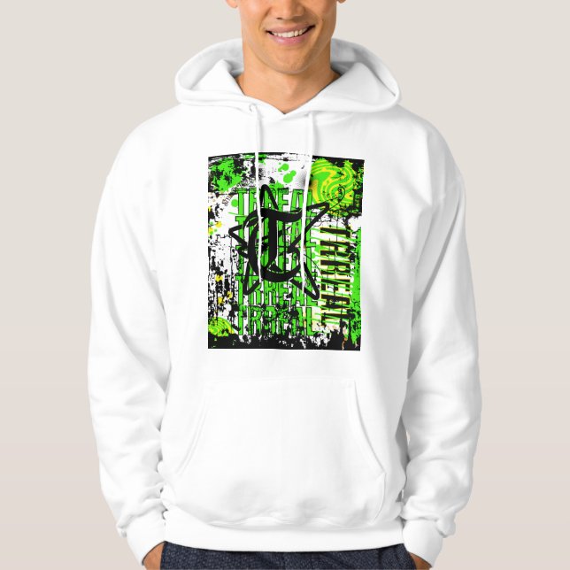 Lass deinen Ausdruck durch deine Mode Hoodie (Vorderseite)