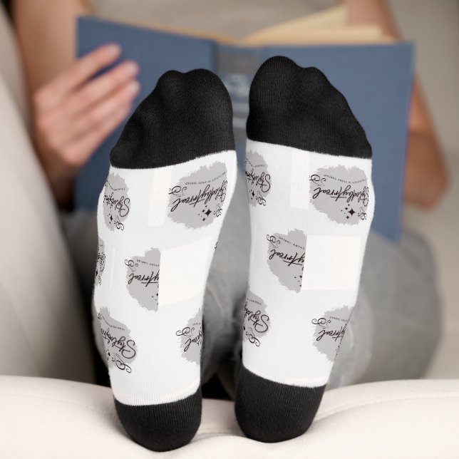 Lass deinen Ausdruck durch deine Mode Socken (Unterseite)