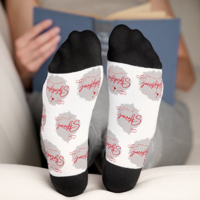 Lass deinen Ausdruck durch deine Mode Socken (Unterseite)