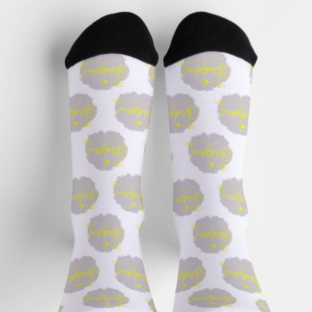 Lass deinen Ausdruck durch deine Mode Socken (Oben)