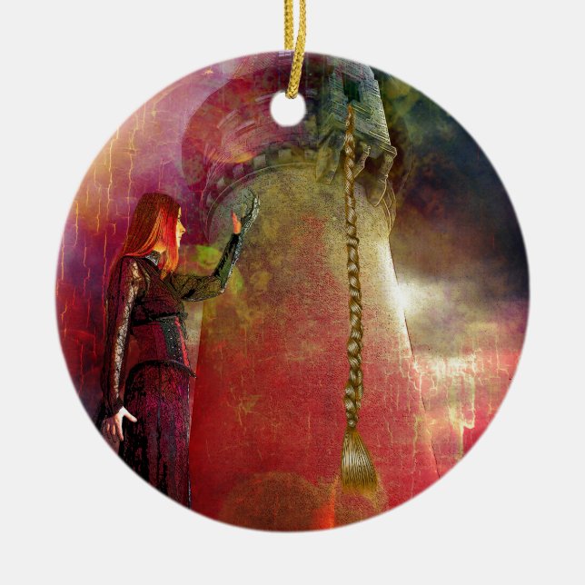 LASS DEINEN HAAR AB KERAMIKORNAMENT (Vorne)