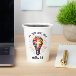 Lass deinen Lichtschacht Pappbecher