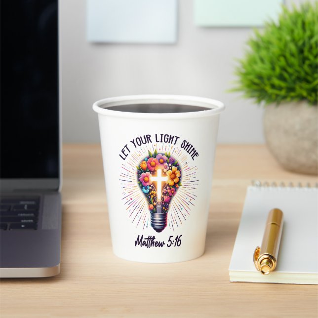 Lass deinen Lichtschacht Pappbecher (InSitu)