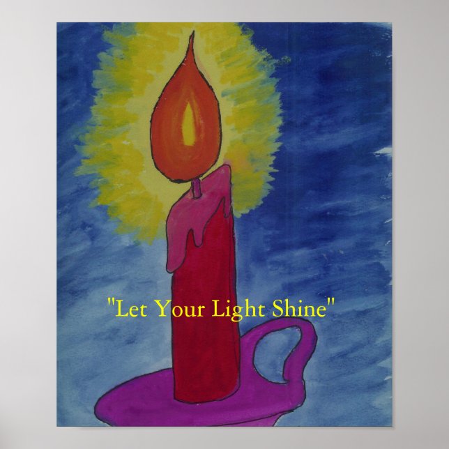 "Lass deinen Lichtschacht" Poster (Vorne)