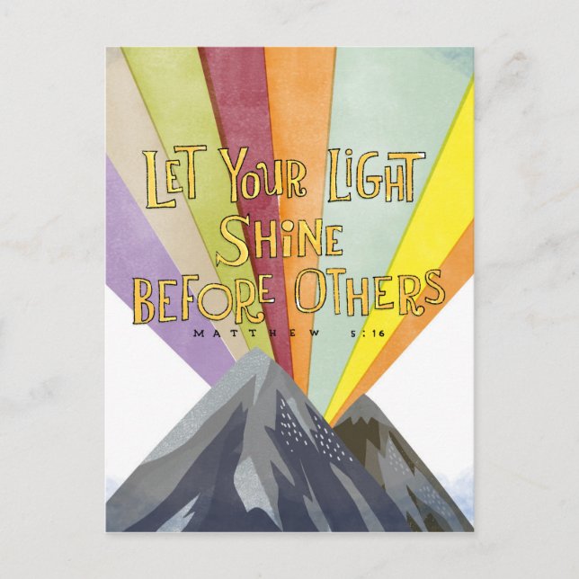 Lass deinen Lichtschacht Postkarte (Vorderseite)