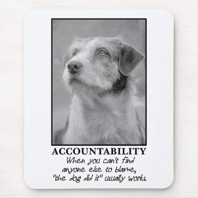 Lass dem Hund die Schuld für deine Furzen Mousepad (Vorne)