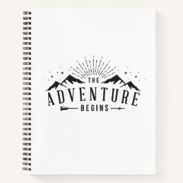 Lass den Adventure Begin! Notizbuch