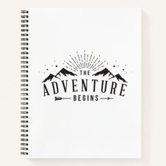 Lass den Adventure Begin! Notizbuch