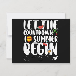 Lass den Countdown bis zum Beginn des Sommers, lus