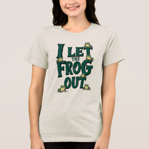 lass den Frosch raus Tri-Blend Shirt