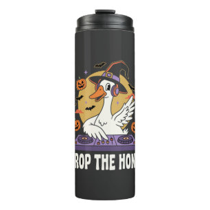 Lass den Hupen Halloween DJ Goose Thermosbecher