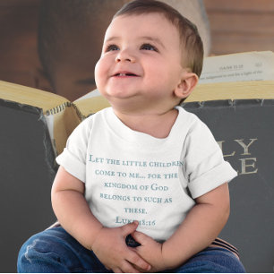 Lass den kleinen Kindern zu mir... Baby Strampler