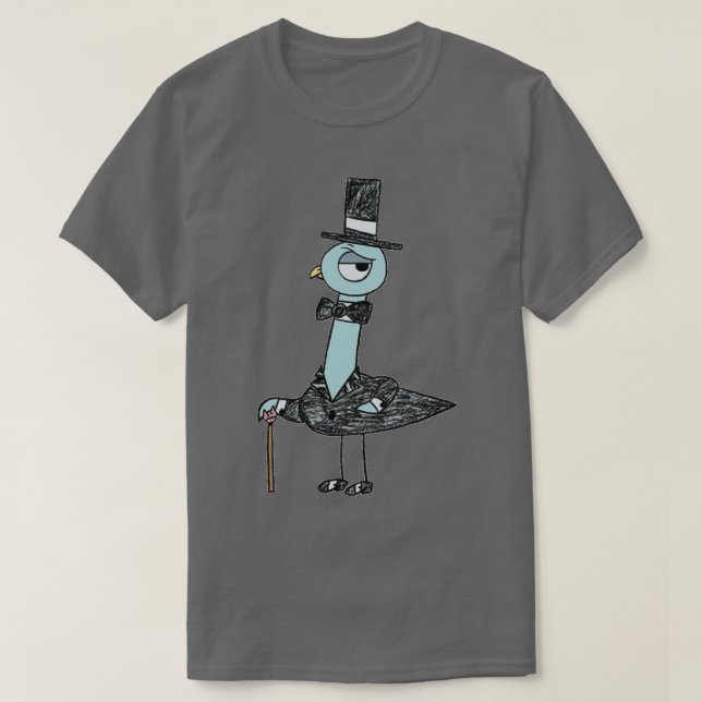 Lass den Pigeon Drive den Bus 19 T-Shirt (Design vorne)