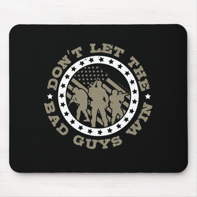Lass den schlechten Typ keinen Sieg Mousepad (Vorne)