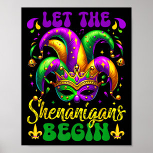 Lass den Shenanigans Begin Mardi Gras 2025 Kinder Poster