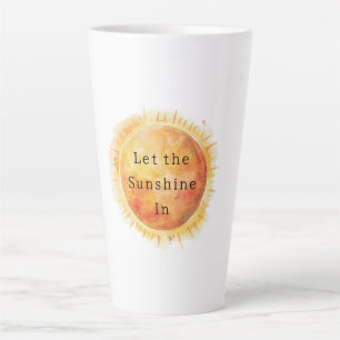 Lass den Sonnenschein herein Sonne Milchtasse