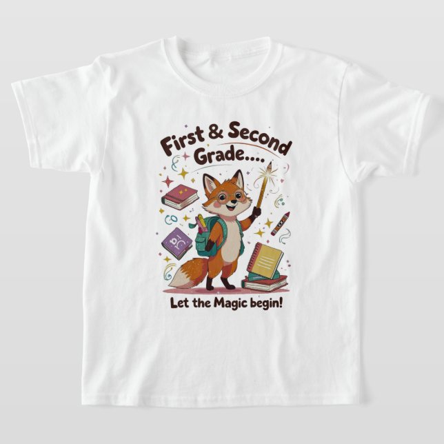 Lass den Zauberbeginn - Erste und zweite Stufe zur T-Shirt (Ablage )