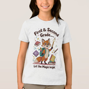 Lass den Zauberbeginn - Erste und zweite Stufe zur Tri-Blend Shirt