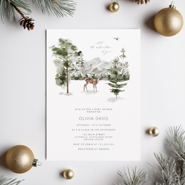 Lass der Adventure Begin Baby-Dusche Einladung (Von Creator hochgeladen)