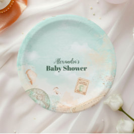 Lass der Adventure Begin Baby-Dusche Pappteller