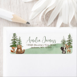 Lass der Adventure Begin Baby Shower Rücksendeadre