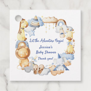 Lass der Adventure Begin Boy Baby Toy Baby Shower Geschenkanhänger