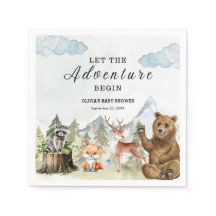 Lass der Adventure Begin Mountain Boy Baby Shower