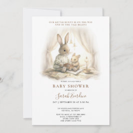 Lass der Baby Begin Bunny Baby Dusche Einladung