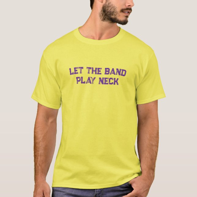 Lass der Band Play Neck T-Shirt (Vorderseite)