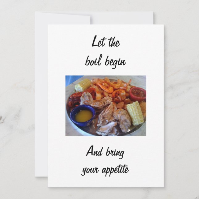 LASS DER BOIL-BEGINN-EINLAGE EINLADUNG (Vorderseite)