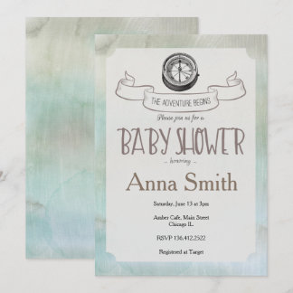 Lass der Einladung zur Begin Baby Dusche