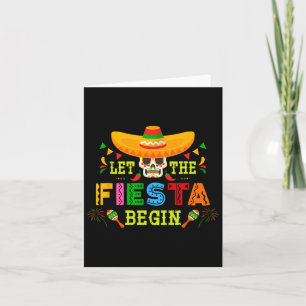 Lass der Fiesta Begin Sugar Skull Sombrero Cinco D Karte