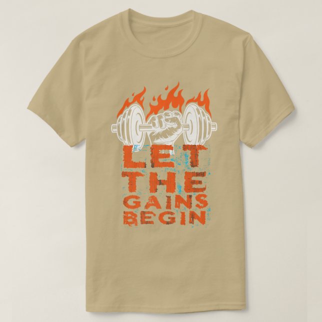 Lass der Gewinne Motivation Erfolg trainieren T-Shirt (Design vorne)