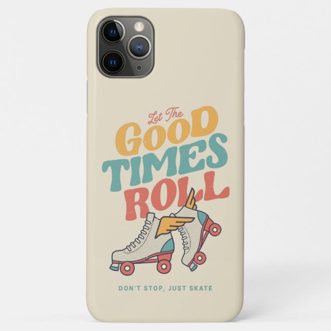 LASS DER GUTEN ZEITEN ROLL 80er RETRO ROLLER SKATE Case-Mate iPhone Hülle (Rückseite)