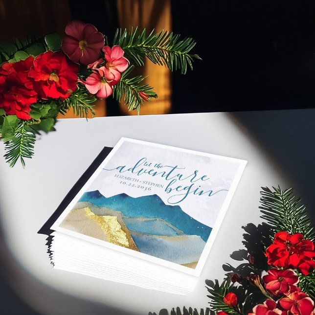 Lass der Hochzeit des Blauen Golfs Serviette (Von Creator hochgeladen)