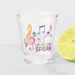 Lass der Musiksprache, Musiknotizen Schnapsglas
