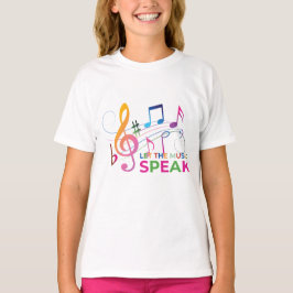 Lass der Musiksprache, Musiknotizen T-Shirt