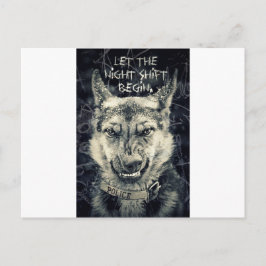 lass der Nachtschicht Postkarte