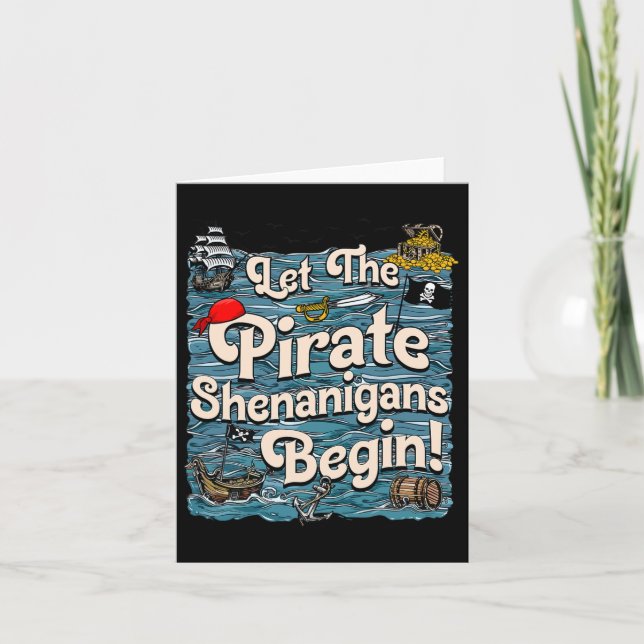 Lass der Piraten Shenanigans starten Pirate Shenan Karte (Vorderseite)
