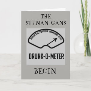 ***LASS DER SCHENANIGANER BEGINNT*** ST. PATRICK'S KARTE