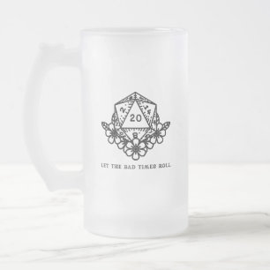 Lass der schlechten Zeiten Mattglas Bierglas