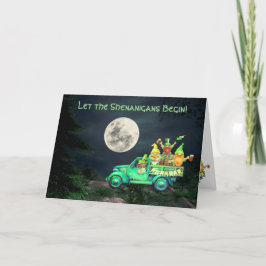 Lass der Shenanigans Begin St. Patrick's Day Karte